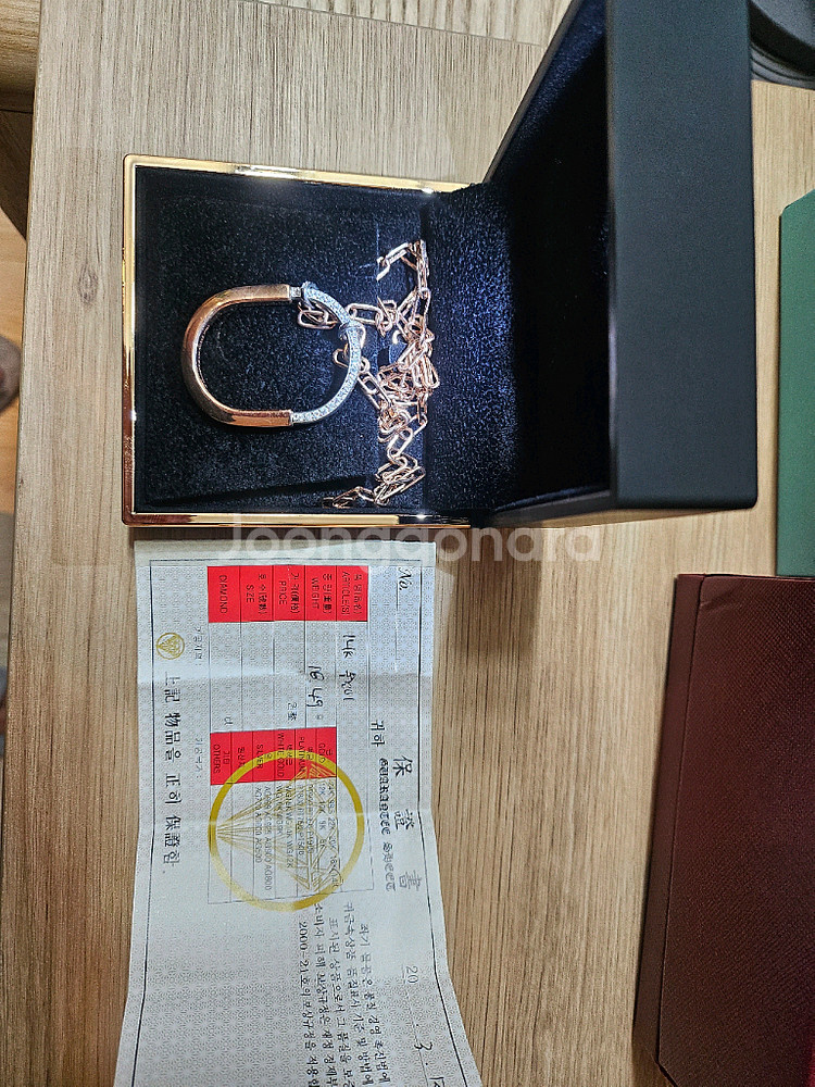 14k 큐빅 목걸이--0