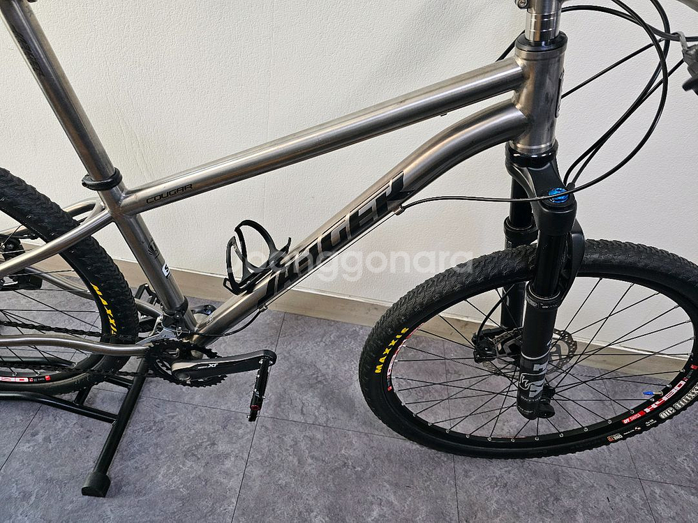 2021 예거 쿠거7 티타늄 MTB 자전거 XT 24단 S사이즈--2