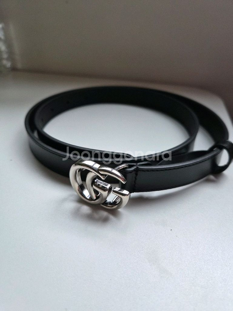 구찌 GG 버클 레더 벨트--3