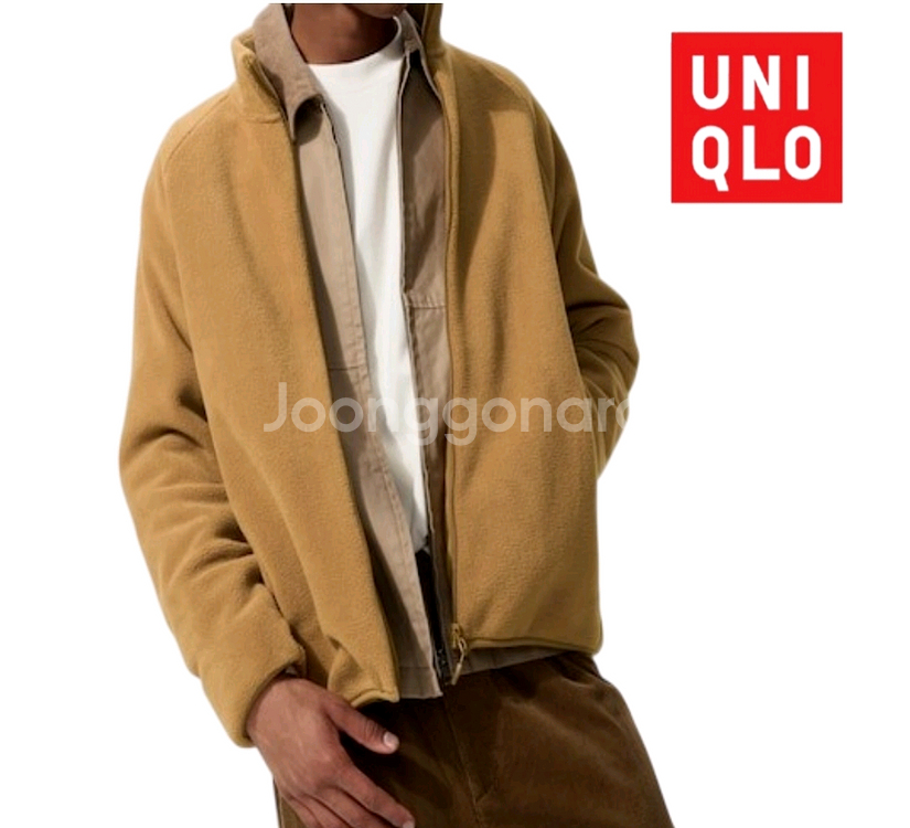 새상품 유니클로 남성 남자 후리스 풀집 재킷 긴팔 뽀글이 퍼플리스 간절기 자켓 조끼 점퍼 잠바 아우터 패딩--0