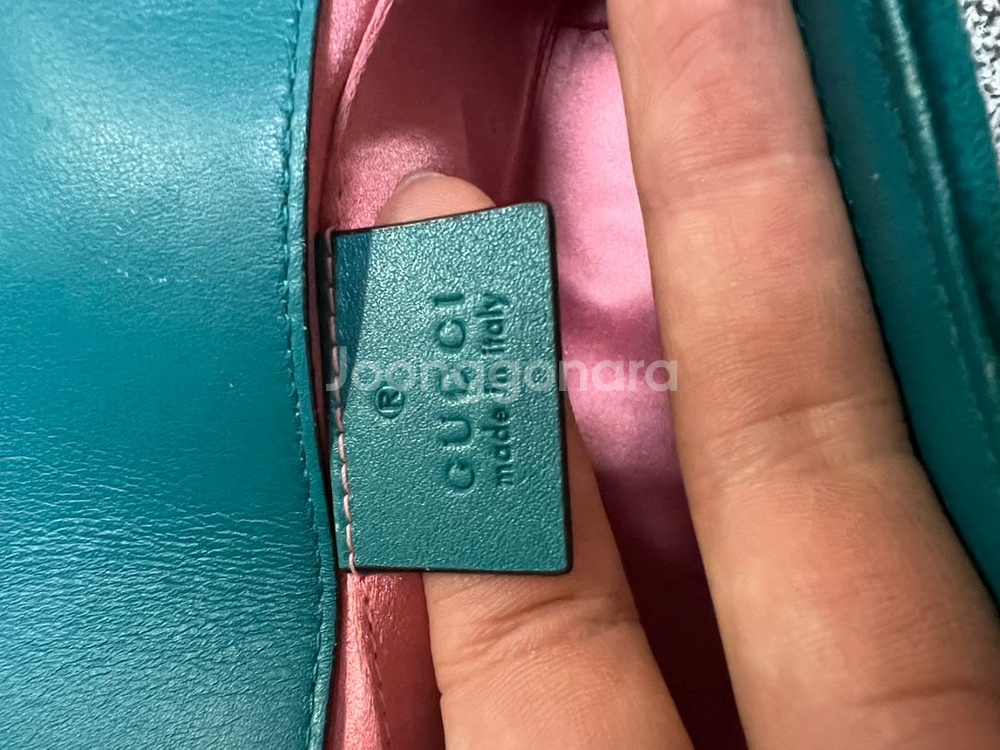 정품 구찌 벨벳 마틀라세 미니백 숄더백--6