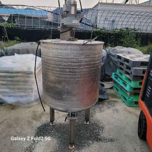 스텐 액상 2중 자켓 탱크 교반기 배합기 혼합기 300리터 500리터 히팅탱크펌프 로브이송펌프 세트