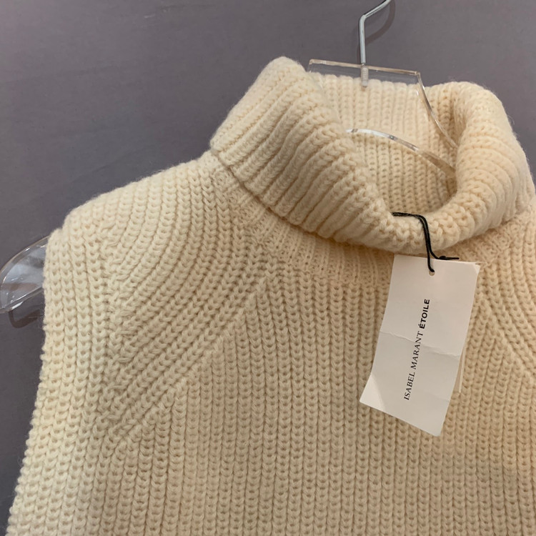 새상품 36 이자벨마랑 하이넥 알파카 터틀넥 니트 베스트 이미지