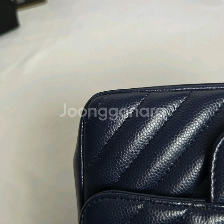 샤넬 쁘띠삭 캐비어 네이비--3