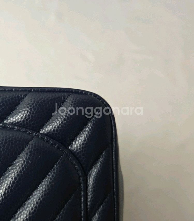 샤넬 쁘띠삭 캐비어 네이비--5