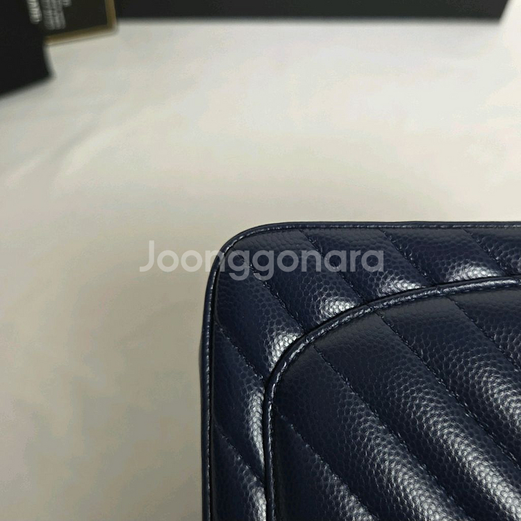 샤넬 쁘띠삭 캐비어 네이비--6