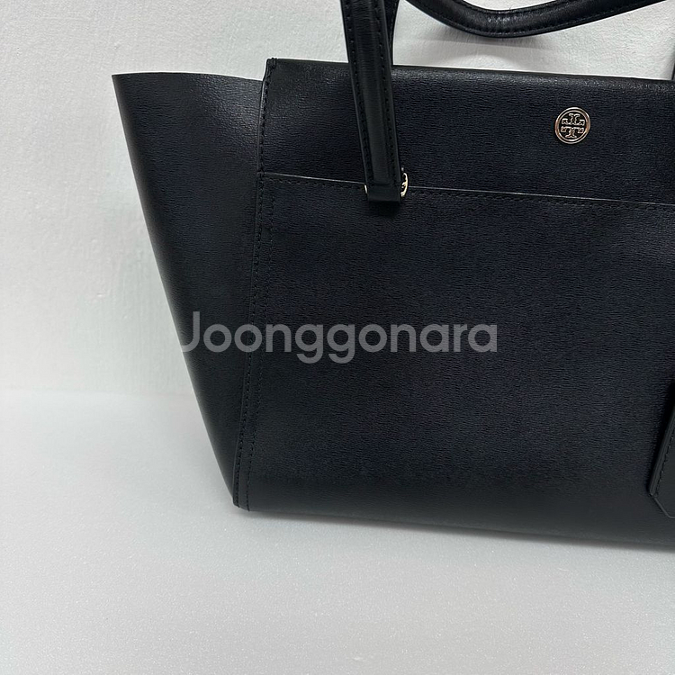 Tory Burch 토리버치 블랙 가죽 토트백 숄더백--2