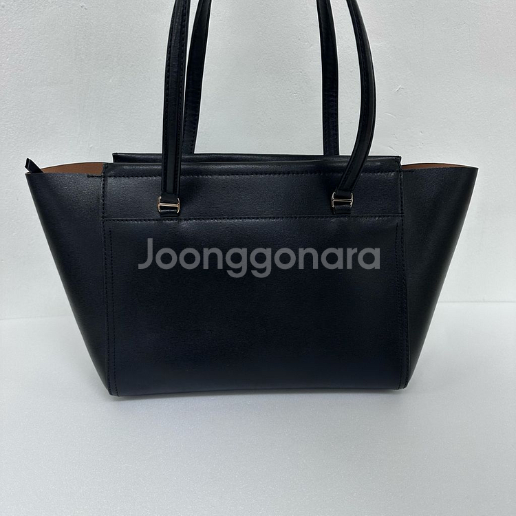 Tory Burch 토리버치 블랙 가죽 토트백 숄더백--3