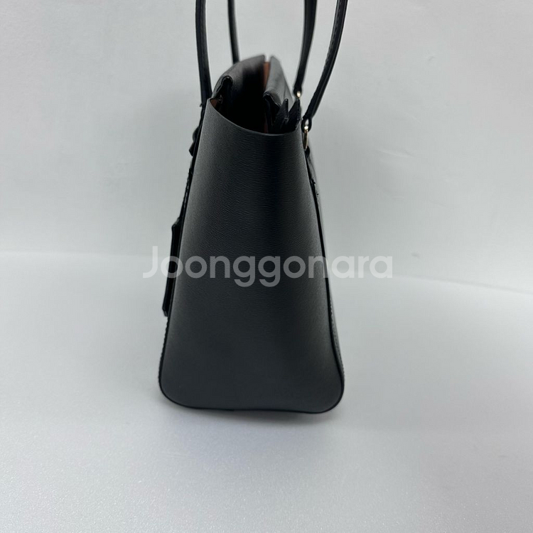 Tory Burch 토리버치 블랙 가죽 토트백 숄더백--4