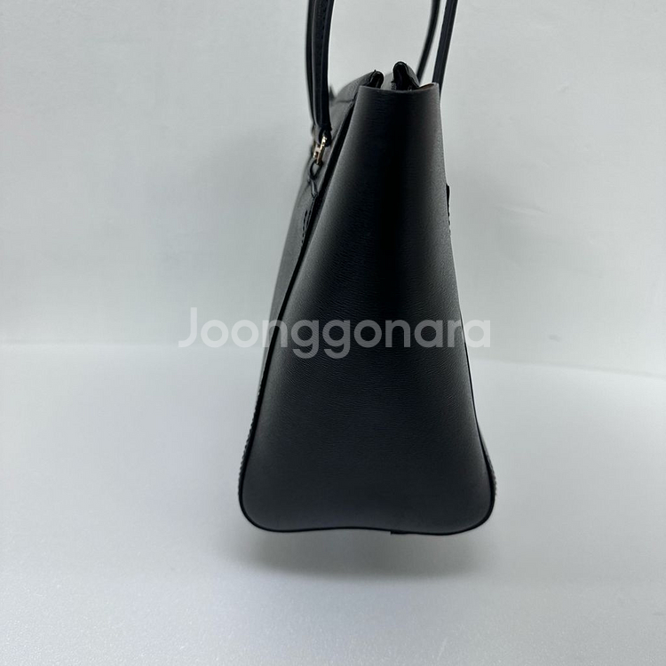 Tory Burch 토리버치 블랙 가죽 토트백 숄더백--5