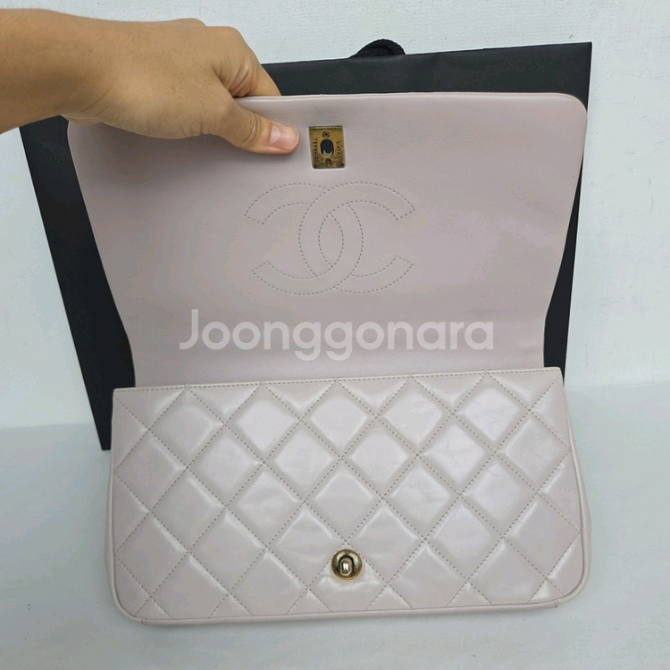 샤넬 카프스킨 플랩 체인백--8