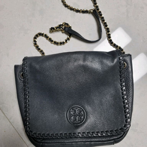 토리버치 체인 크로스백 블랙중간크기