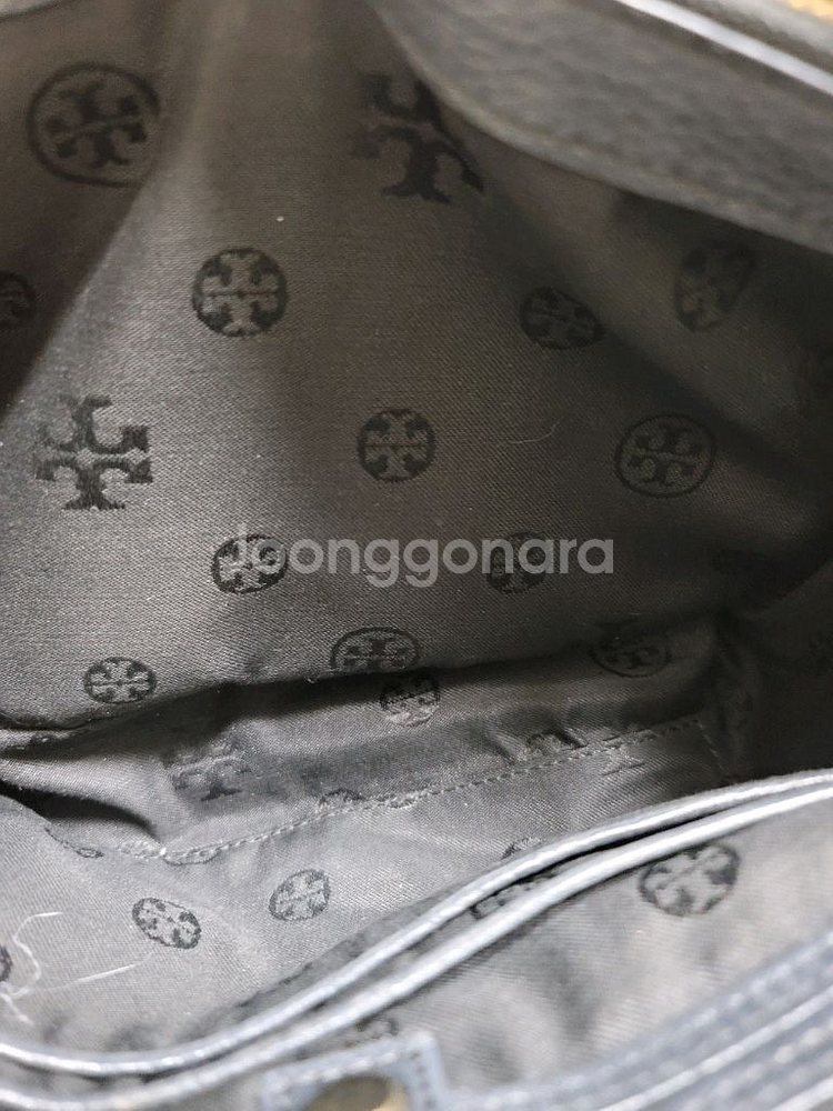 토리버치 체인 크로스백 블랙중간크기--4