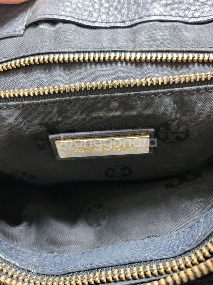 토리버치 체인 크로스백 블랙중간크기--5