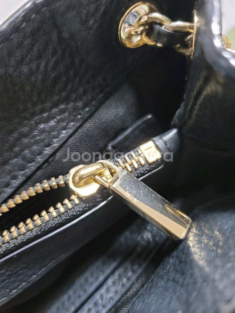 토리버치 체인 크로스백 블랙중간크기--6