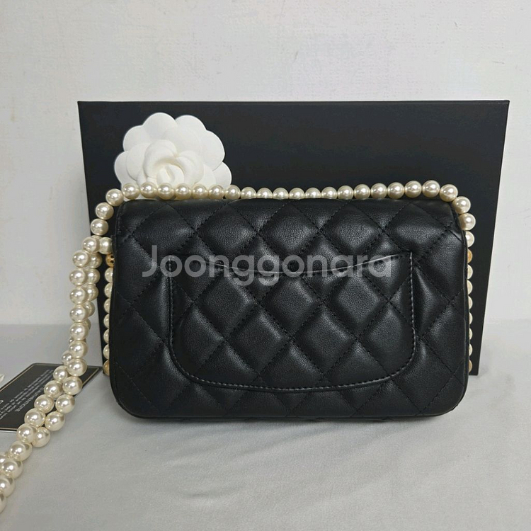 샤넬 woc 진주 체인백--1