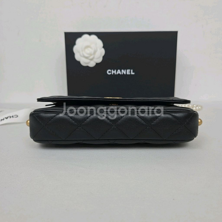 샤넬 woc 진주 체인백--2