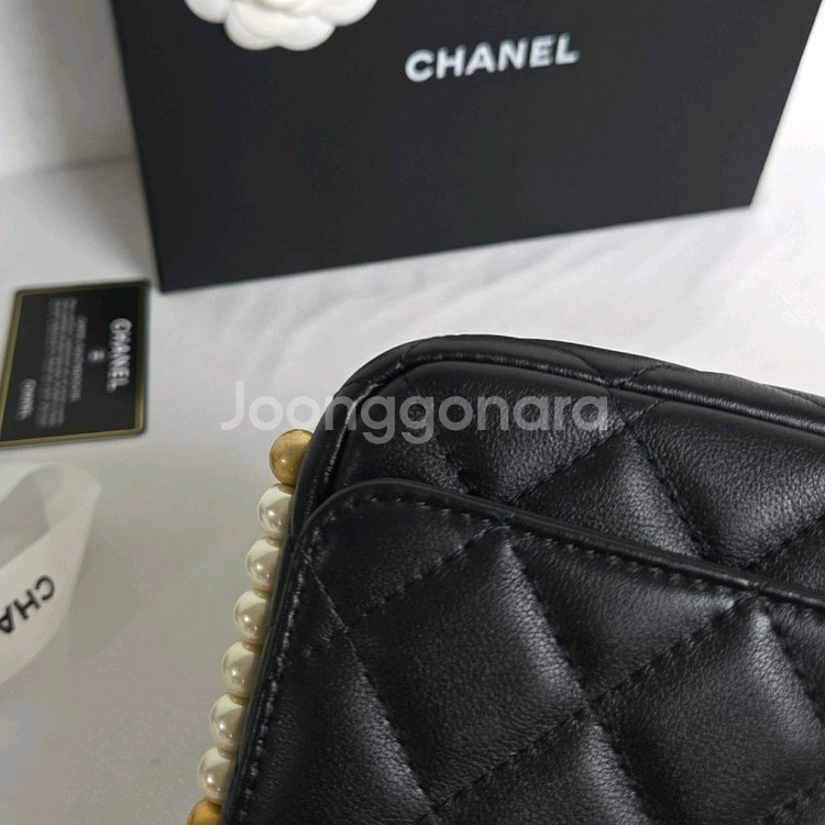 샤넬 woc 진주 체인백--4