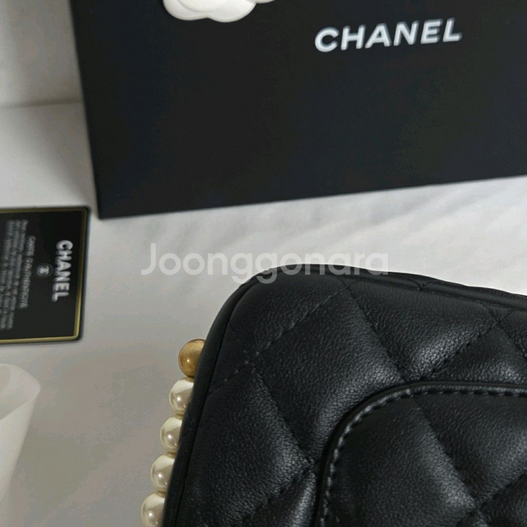 샤넬 woc 진주 체인백--5