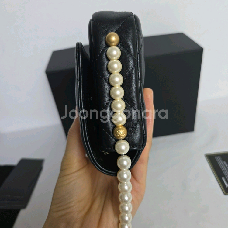 샤넬 woc 진주 체인백--8