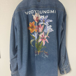 (정품) 우영미 플라워 데님셔츠(48)