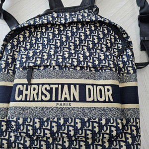 디올 오블리크 패턴 백팩