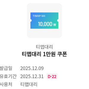 티맵대리 1만원