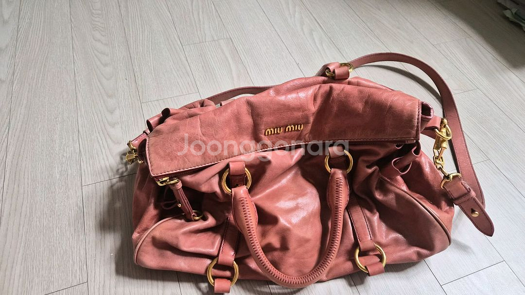 미우미우 리본 사첼백 정품--0