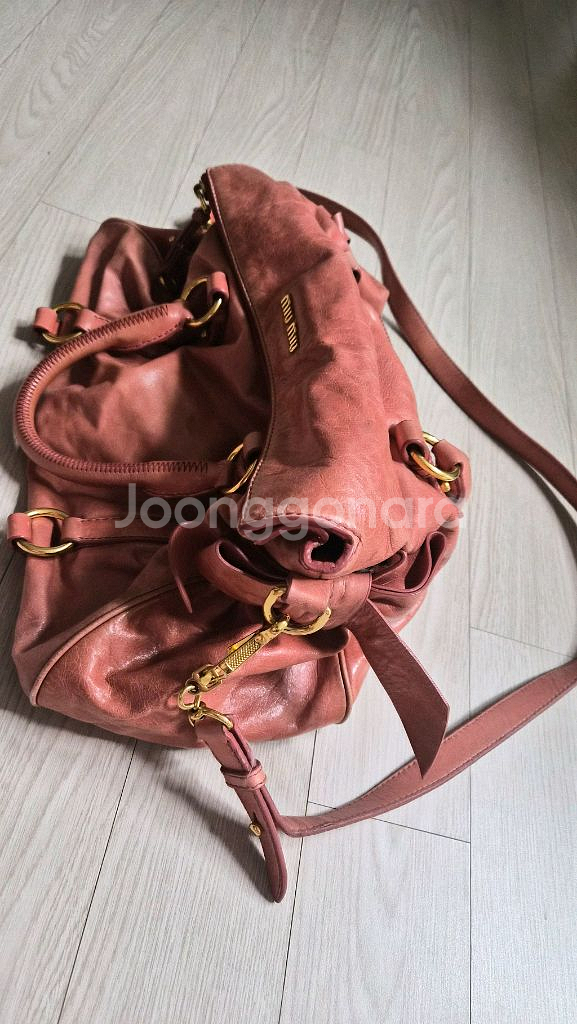 미우미우 리본 사첼백 정품--1