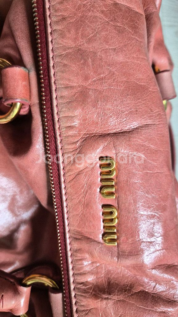 미우미우 리본 사첼백 정품--2