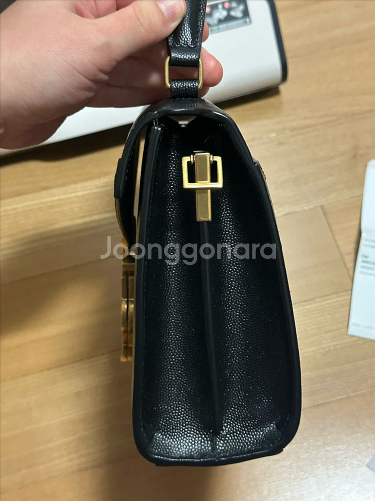 생로랑 카산드라 탑핸들 미니백--2