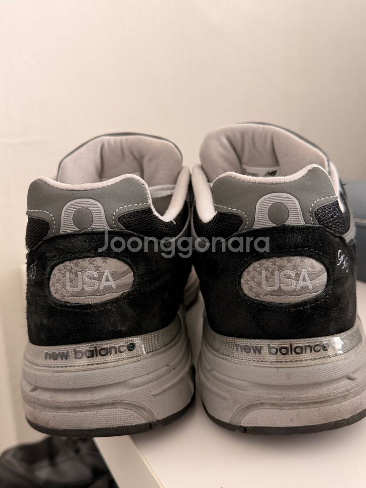 뉴발란스 993 블랙 285 사이즈 팝니다.--6