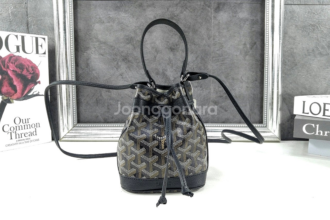 고야드 쁘띠플로 미니 버킷백--0