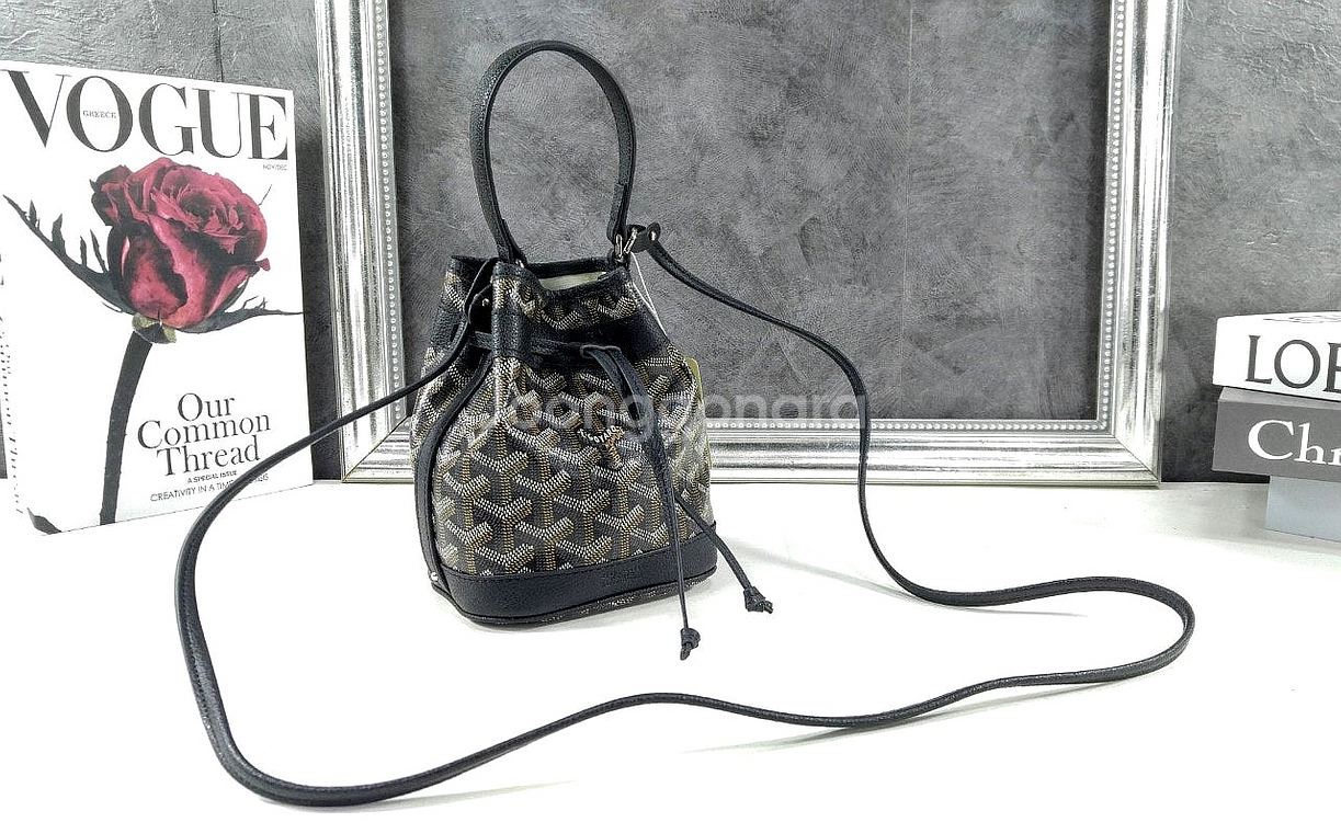 고야드 쁘띠플로 미니 버킷백--2