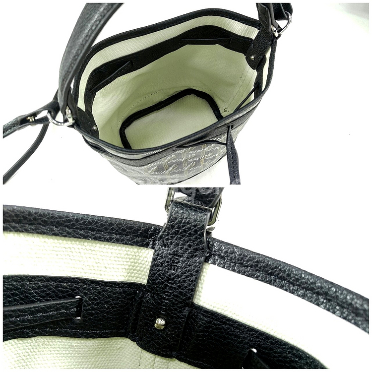 고야드 쁘띠플로 미니 버킷백--8