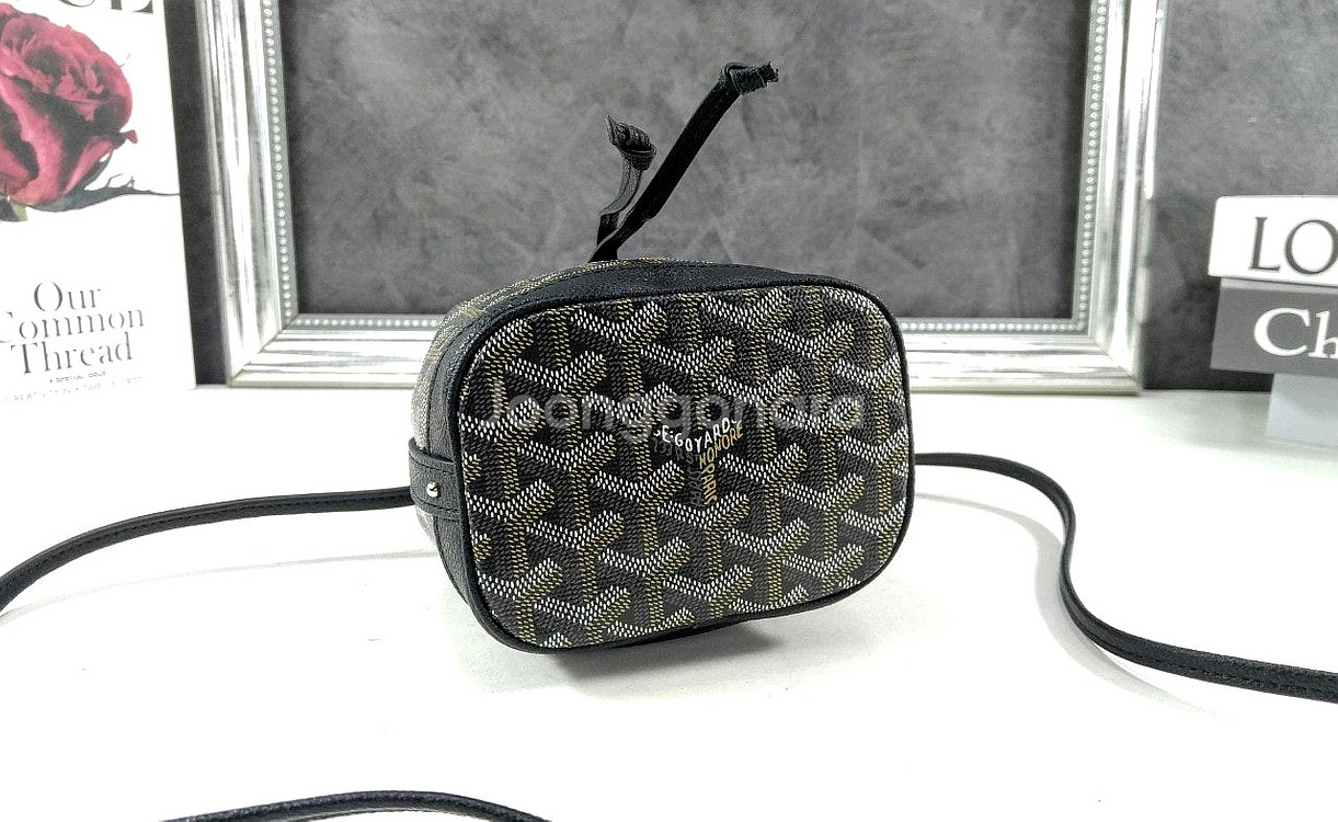 고야드 쁘띠플로 미니 버킷백--5