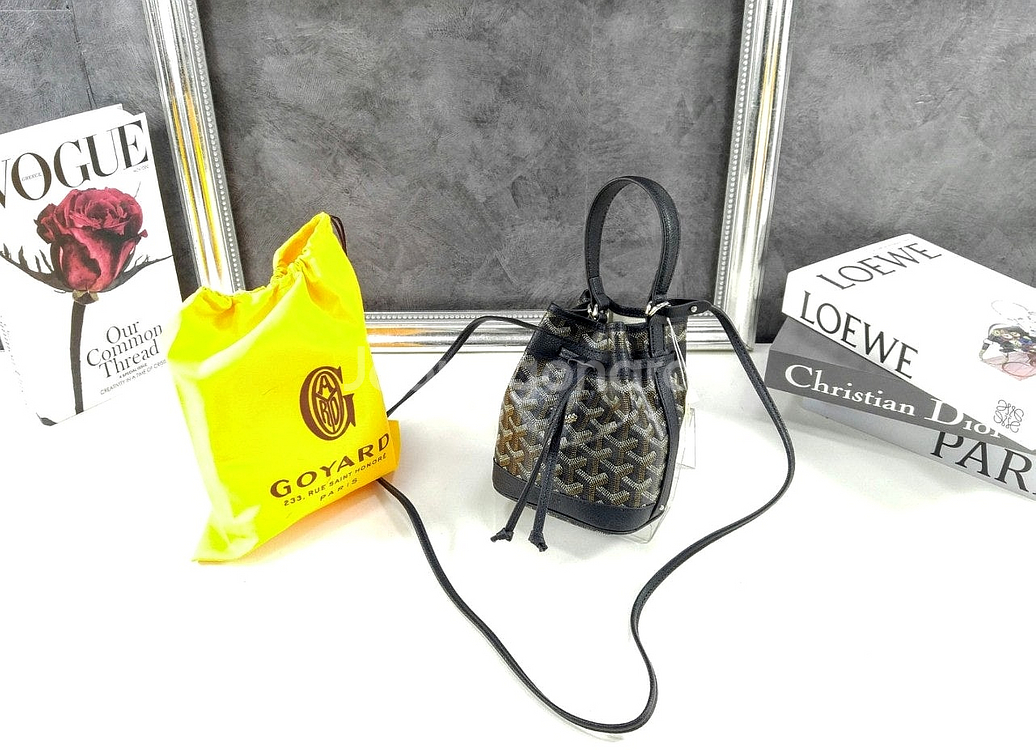 고야드 쁘띠플로 미니 버킷백--9