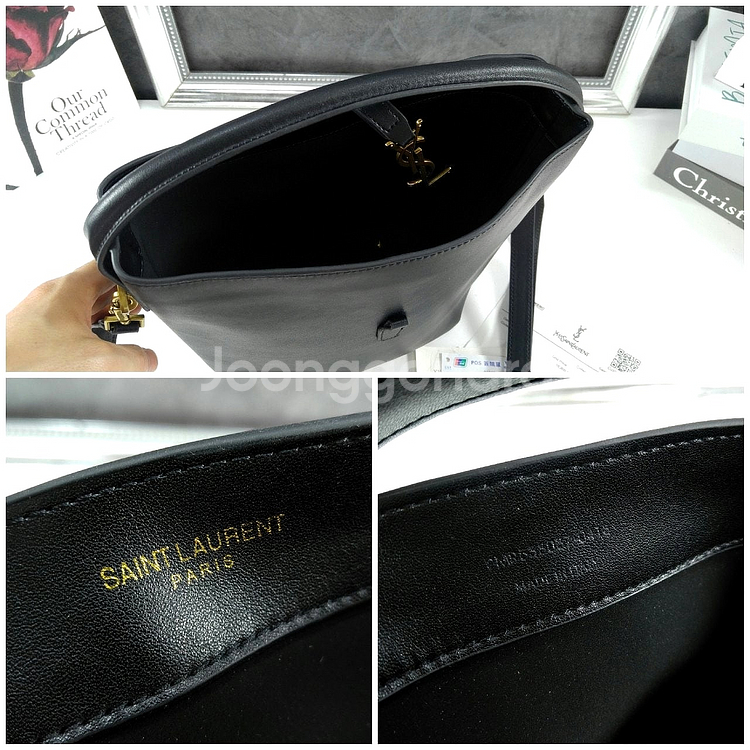 생로랑 Le 37 레더 버킷 백 TP537114807--8