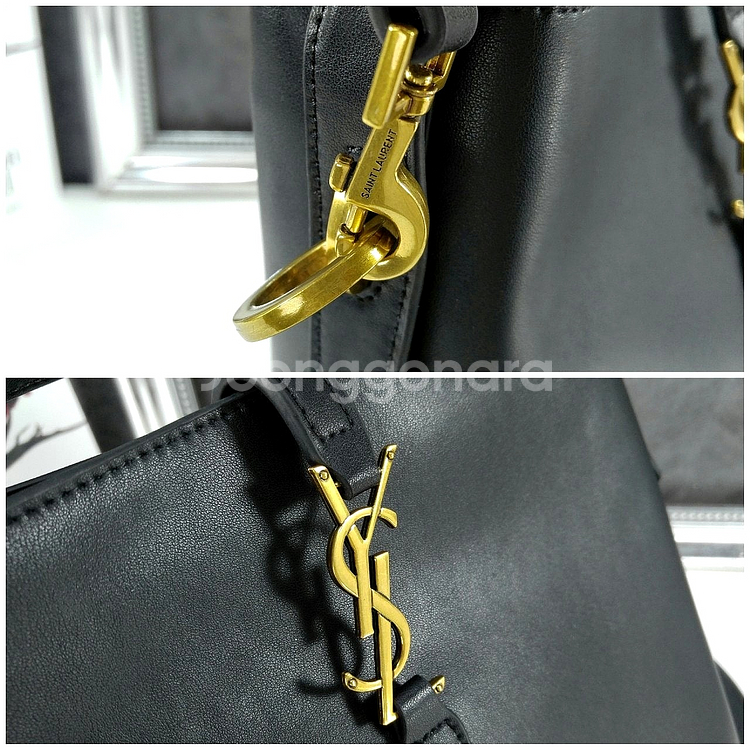 생로랑 Le 37 레더 버킷 백 TP537114807--6