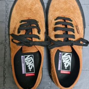 반스 스케이트 어센틱 스웨이드 브라운 245mm