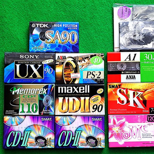 미개봉 카세트 공테이프 판매 (메탈+크롬+노말)