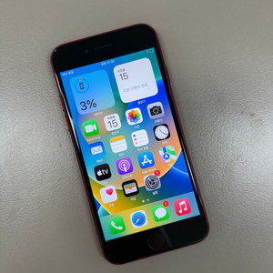 *23만원* 아이폰SE3 레드 128G 배터리93% 깨끗한 A급 단말기 실사용 추천 이미지