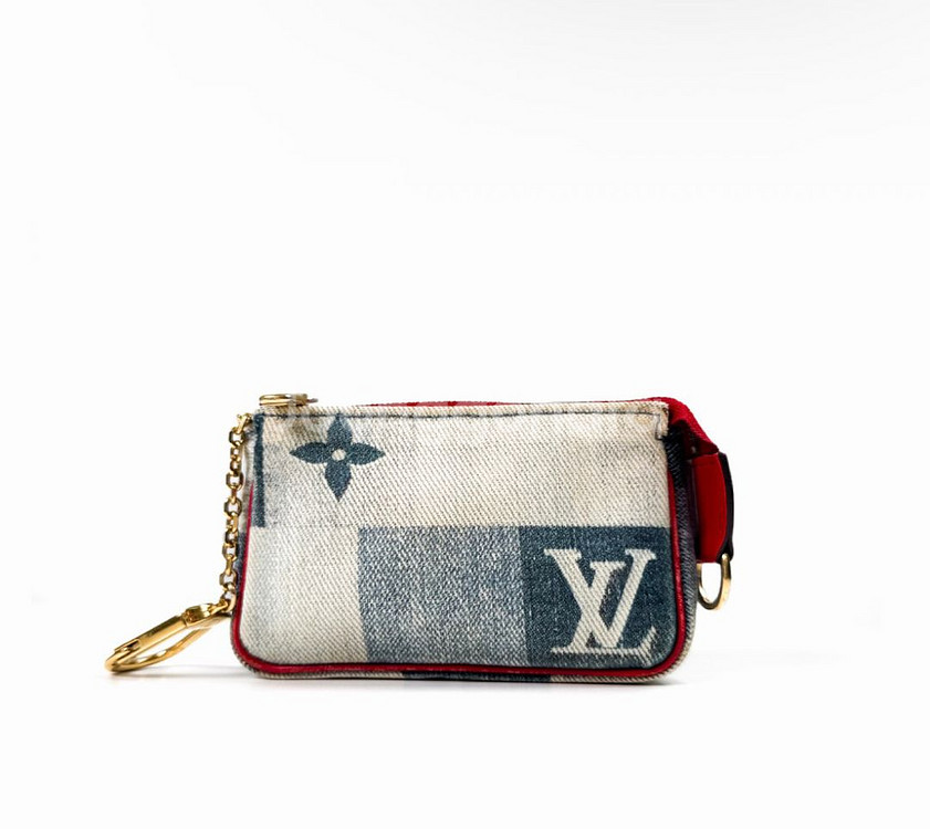 [OS] 루이비통 모노그램 데님 포쉐트 키링 코인퍼스 파우치 마이크로--2