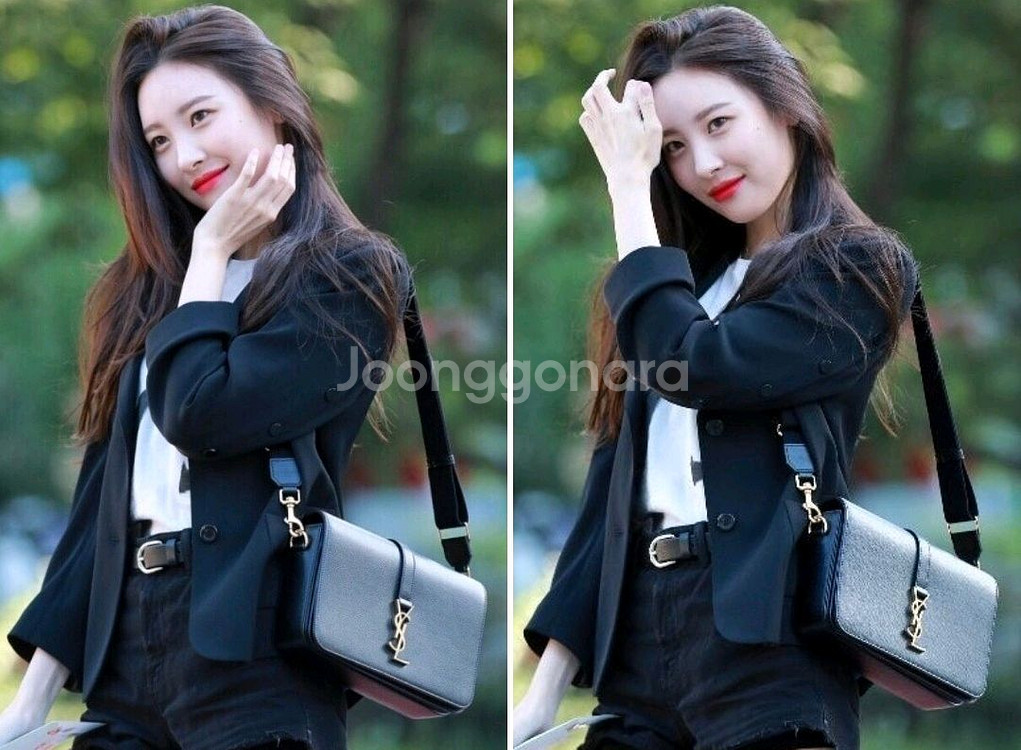 정품)급처상태양호!생로랑 유니버시티 선미가방 크로스백 숄더백--0