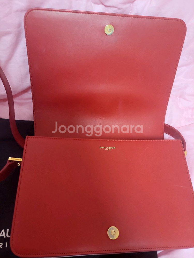 정품)급처상태양호!생로랑 유니버시티 선미가방 크로스백 숄더백--5