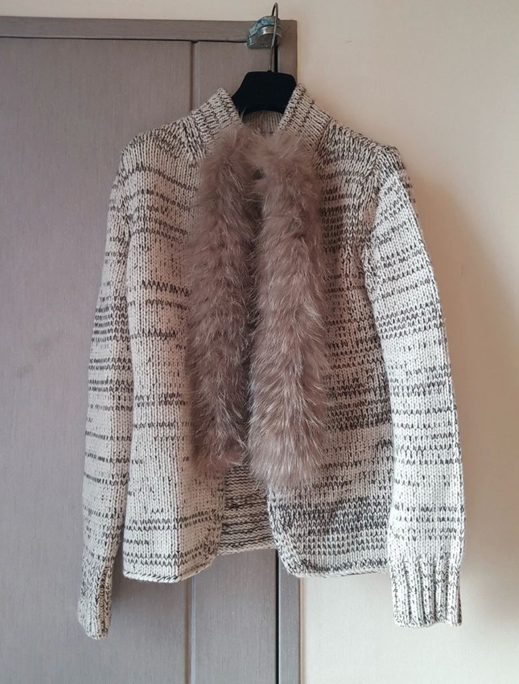 Fabiana Filippi 파비아나 필리피 캐시미어 폭스퍼 가디건 M--1