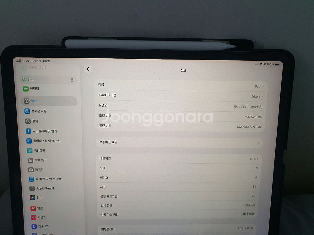 아이패드 프로 12.9인치 4세대 256GB 셀룰러--0