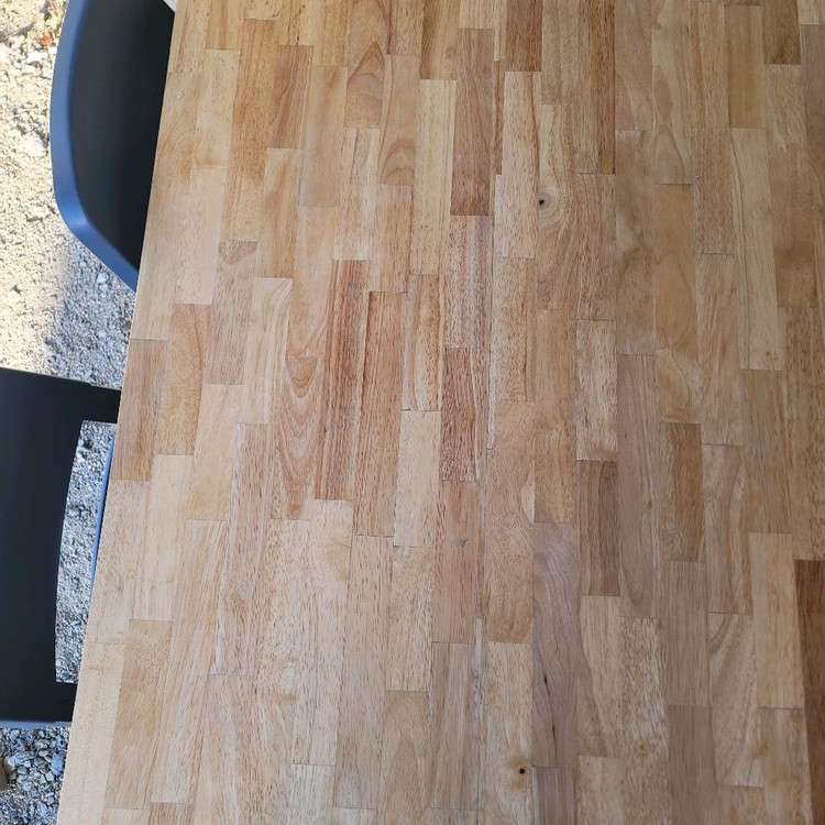 1800 제작원목테이블+의자6개세트 이미지