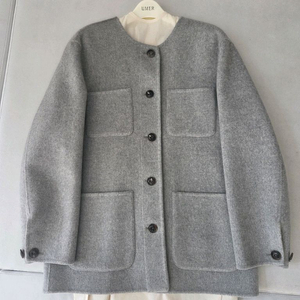 유메르. 마틸다캐시미어코트. 멜란지그레이