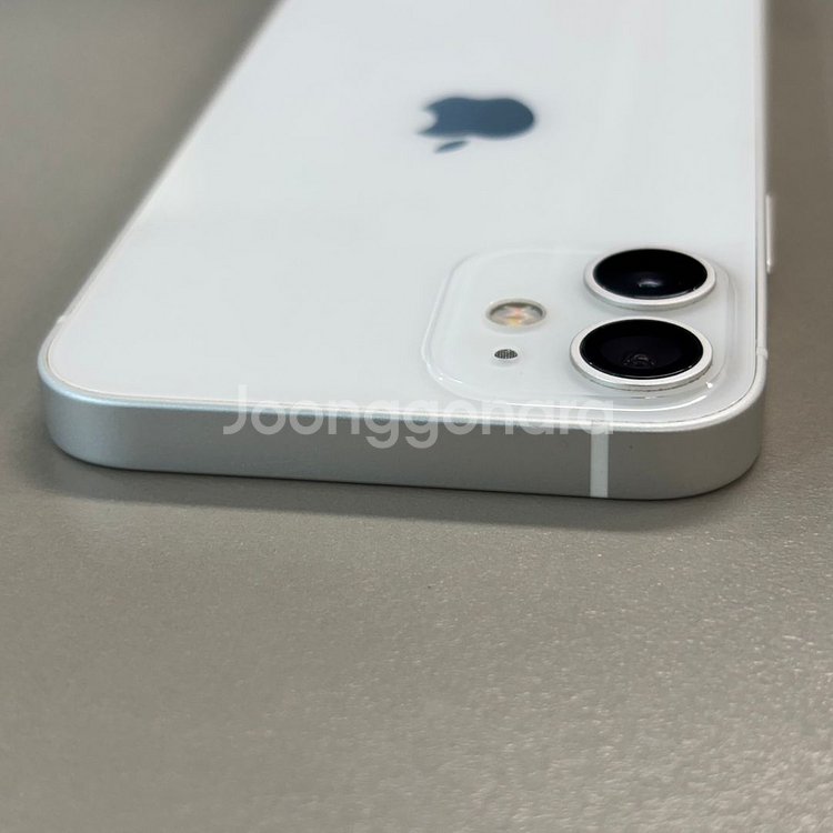 아이폰12미니 화이트색상 256용량 미파손 무잔상 기능하자 없는 상태좋은단말기 판매--5